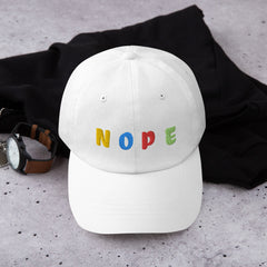 Give a Head's Up to the Day with the NOPE Embroidered Fun Baseball hat