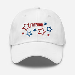 Embroidered Patriotic American Freedom Stars Baseball Dad hat