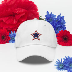 Embroidered Patriotic American Star Baseball Cap Dad hat