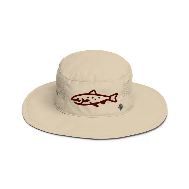 Columbia Embroidered Salmon Fish Fishing booney hat - unisex