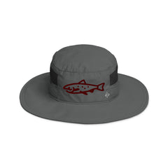 Columbia Embroidered Salmon Fish Fishing booney hat - unisex