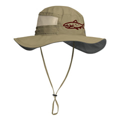 Columbia Embroidered Salmon Fish Fishing booney hat - unisex