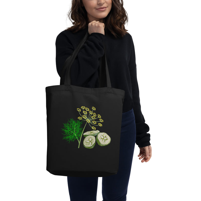 Dill Pickle Dill Herb Dill Flower Eco Tote Bag for Dill Pickle Lovers