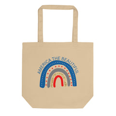 America the Beautiful Eco Organic Cotton Tote Bag with handle