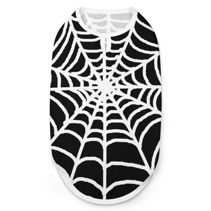 Spider Web Halloween Mesh Pet Tank Top Vest