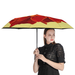 Orange Marigold Auto Umbrella with Anti-UV Coating