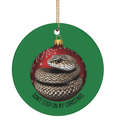 Don't Step on Christmas Snake Christmas Tree Ornament