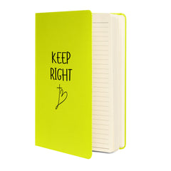 Keep Right Hardcover bound notebook Christian Cross