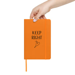 Keep Right Hardcover bound notebook Christian Cross