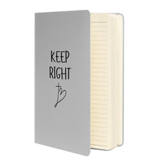 Keep Right Hardcover bound notebook Christian Cross