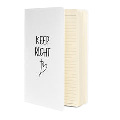 Keep Right Hardcover bound notebook Christian Cross