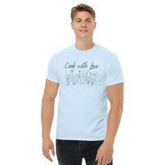 Cook with Love Cooks Chef Men's classic tee Gifts for people who like to cook