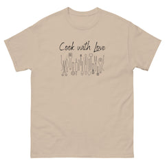 Cook with Love Cooks Chef Men's classic tee Gifts for people who like to cook