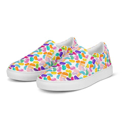 JellyBean All Over Print Men’s slip-on canvas shoes