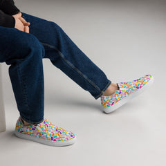 JellyBean All Over Print Men’s slip-on canvas shoes