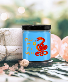 Year of the Snake 2025 9oz Scented Soy Blend Candle Chinese New Years Red Snake