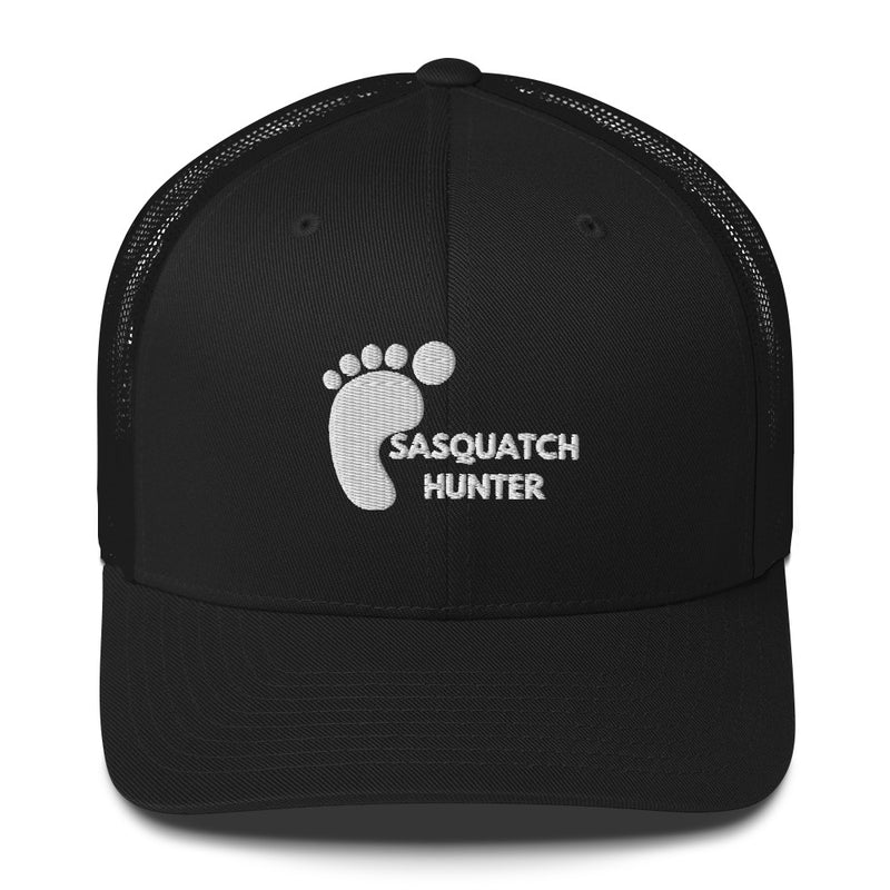 Embroidered Sasquatch Hunter Trucker Cap with mesh back