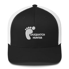 Embroidered Sasquatch Hunter Trucker Cap with mesh back