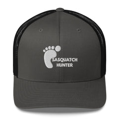 Embroidered Sasquatch Hunter Trucker Cap with mesh back