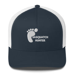 Embroidered Sasquatch Hunter Trucker Cap with mesh back