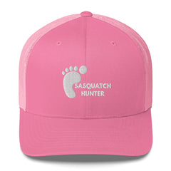 Embroidered Sasquatch Hunter Trucker Cap with mesh back