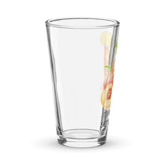 Peaches and Sweet Tea Clear Shaker pint glass 16 fluid oz