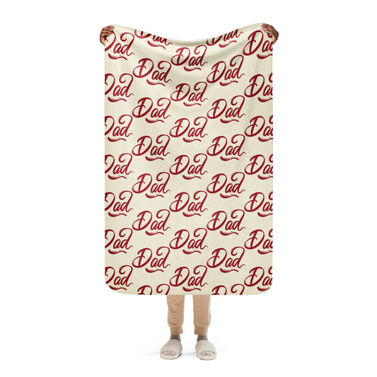 Dad Sherpa blanket Father's Day throw gift for Father