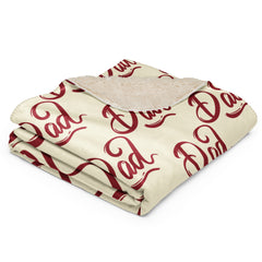 Dad Sherpa blanket Father's Day throw gift for Father