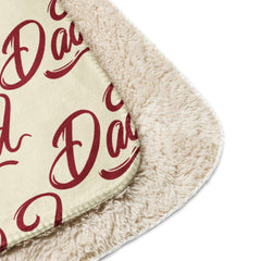 Dad Sherpa blanket Father's Day throw gift for Father