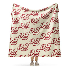 Dad Sherpa blanket Father's Day throw gift for Father