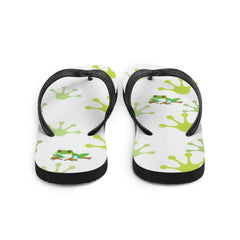 Cheeky Tree Frog Footprint Flip-Flops Gift for Someone who loves frogs frog lover