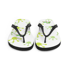 Cheeky Tree Frog Footprint Flip-Flops Gift for Someone who loves frogs frog lover