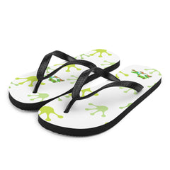 Cheeky Tree Frog Footprint Flip-Flops Gift for Someone who loves frogs frog lover