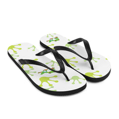 Cheeky Tree Frog Footprint Flip-Flops Gift for Someone who loves frogs frog lover