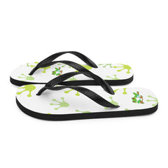 Cheeky Tree Frog Footprint Flip-Flops Gift for Someone who loves frogs frog lover