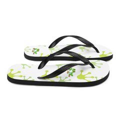 Cheeky Tree Frog Footprint Flip-Flops Gift for Someone who loves frogs frog lover