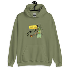 Funny Pickle Hoodie Yodeling Pickle Unisex Hoodie Yodel-Ay-Hee-Hoo Yodel Pickle on a Mountain