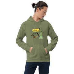 Funny Pickle Hoodie Yodeling Pickle Unisex Hoodie Yodel-Ay-Hee-Hoo Yodel Pickle on a Mountain