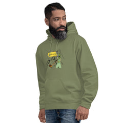 Funny Pickle Hoodie Yodeling Pickle Unisex Hoodie Yodel-Ay-Hee-Hoo Yodel Pickle on a Mountain