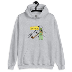 Funny Pickle Hoodie Yodeling Pickle Unisex Hoodie Yodel-Ay-Hee-Hoo Yodel Pickle on a Mountain