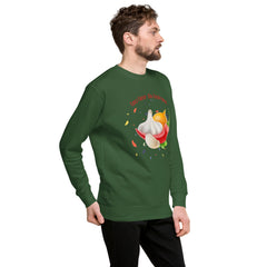 Funny Sweatshirt Chili Crisp on Everything Chilis Garlic Unisex Premium Sweatshirt