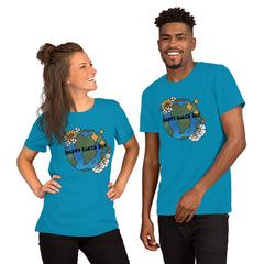 Happy Earth Day Unisex T-shirt Earth Flowers