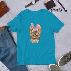 Yorkie Easter Bunny Unisex t-shirt gift for Yorkshire Terrier