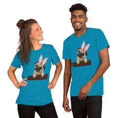 Pug Happy Easter Bunny Unisex t-shirt gift for Easter Pug Dog Lover