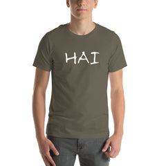 Karate Hai Crew Neck Unisex t-shirt gift for someone who loves martial arts