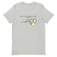 Funny Math T-shirt Owl Algebra Unisex t-shirt gift for someone who loves math Math Teacher