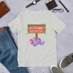 Hoppy Easter Happy Easter Bunny Unisex T-shirt gift for Easter