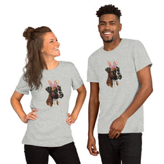 Boxer Happy Easter Bunny Unisex t-shirt gift for Boxer Dog Owner Lover