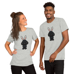 Black Toy Poodle Happy Easter Bunny Unisex t-shirt gift for Toy Poodle Owner Lover