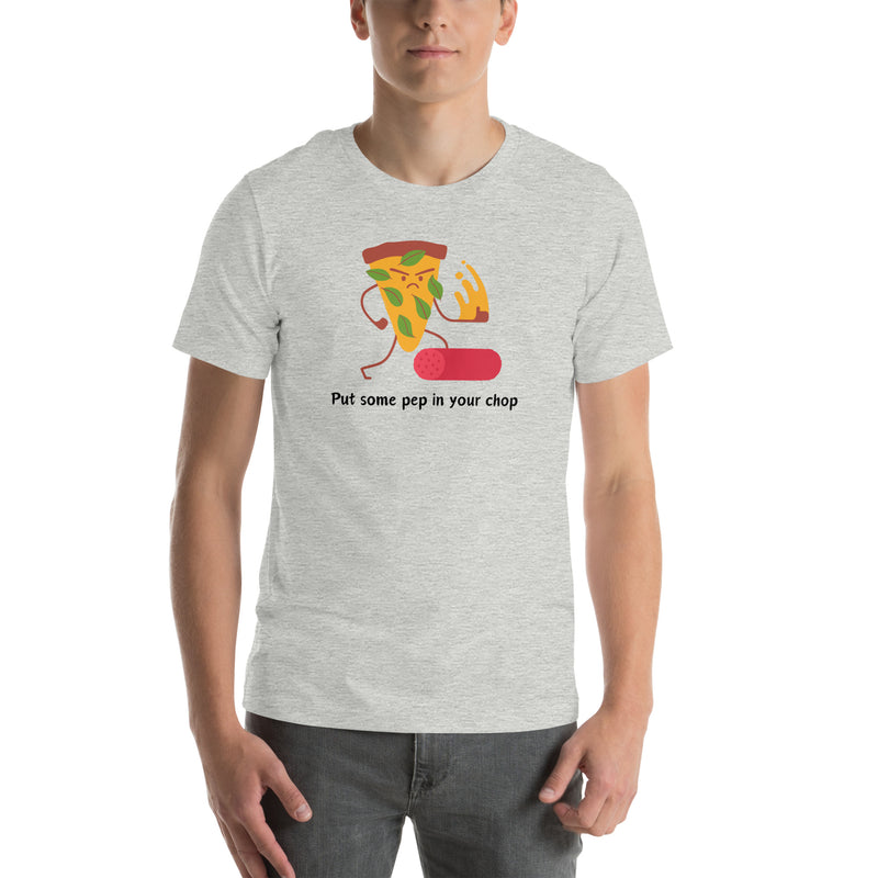 Funny Karate Pizza Unisex t-shirt gift for someone who loves martial arts pizza